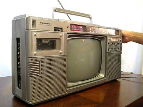 boombox with a TV in it